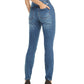 INC International Concepts Women's Rhinestone Skinny Ankle Jeans Blue Size 0