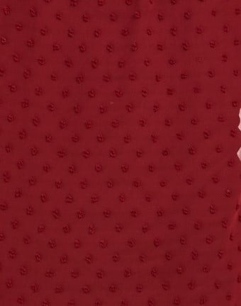 Style & Co Women's Red Mixed-Media Blouse Size Large