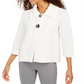 JM Collection Women's Holiday Party Textured Sweater Jacket White Size Large