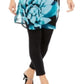 Alfani Women's Printed Sheer Tunic Black Size Small