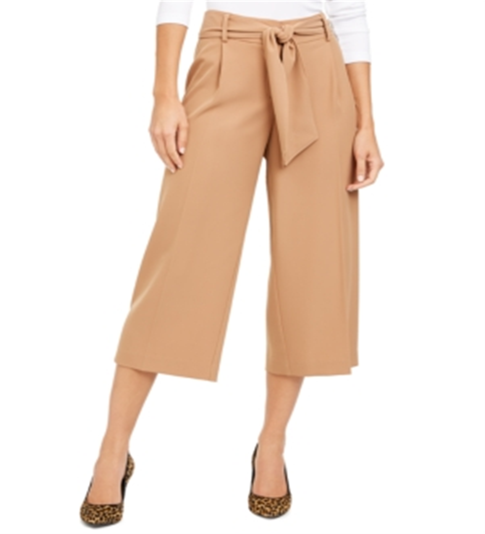 Alfani Petite Women's Belted Culottes Brown Size 2Petite