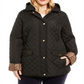 Charter Club Women's Plus Quilted Jacket Black Size 0X