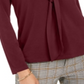 Charter Club Women's Woven Tie Top Red Size Large