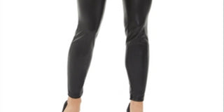 INC International Concepts Women's Faux Leather Skinny Pants Black Size 0