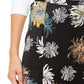 Alfani Women's Floral Print Faux Wrap Skirt Black Size 4