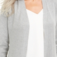 Karen Scott Women's Open Stitch Cardigan Gray Size X-Small