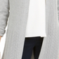 Karen Scott Women's Open Stitch Cardigan Gray Size X-Small