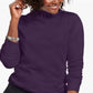 Karen Scott Women's Studded Mock Neck Sweater Purple Size XX-Large