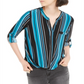 INC International Concepts Women's Top Blue Size Petite M