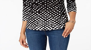 Charter Club Women's Black Pima Cotton Top Size Small