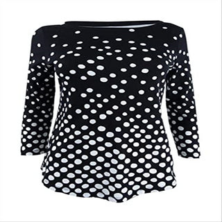 Charter Club Women's Black Pima Cotton Top Size Small