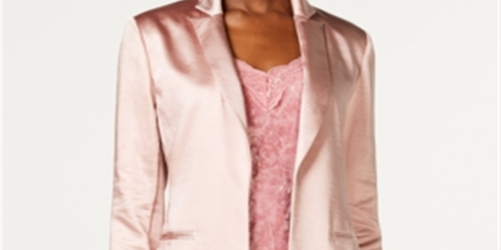 INC International Concepts Women's Classic Fit Blazer Green- Size Petite S/M