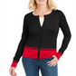 Karen Scott Women's Colorblocked Cardigan Black Size X-Small