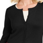 Karen Scott Women's Colorblocked Cardigan Black Size X-Small