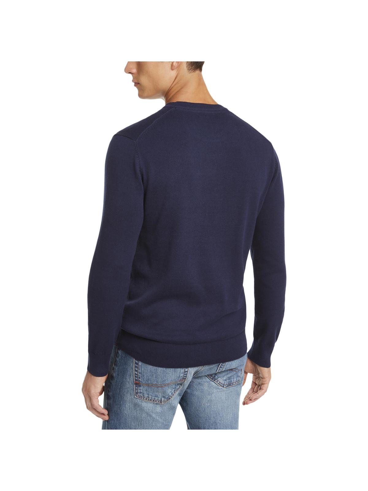 Club Room Men's Robot Pima Cotton Graphic Crewneck Sweater Blue Size Small