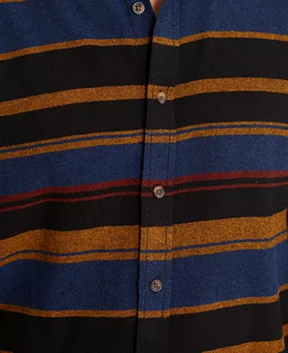 American Rag Men's Fay Stripe Flannel Shirt Black Size X-Small