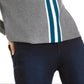 INC International Concepts Women's Stretch Striped Long Sleeve Boat Neck Sweater Gray Size X-Large