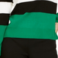 INC International Concepts Women's Stripe Puff Sleeve Sweater Green Size Large