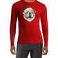 Club Room Men's Santa Bulldog Holiday Party Christmas Top Red Size Small