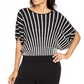 Alfani Women's Sunburst Pattern Pullover Sweater Black Size Large