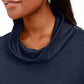 Karen Scott Women's Sport Cowl Neck Top Blue Size X-Small
