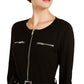INC International Concepts Women's Long Sleeve Above the Knee Sheath Dress Black Size Large