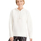 ID Ideology Women's Zip Hem Hoodie White Size Small