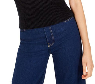 Bar III Women's Mock Neck Ribbed Tank Top Sweater Black Size XX-Large