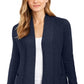 Charter Club Women's Cotton Open Front Cardigan Blue Size Small