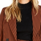 Bar III Women's Powersuit Blazer Brown Size XX-Large