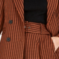 Bar III Women's Powersuit Blazer Brown Size XX-Large