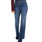 INC International Concepts Women's High Rise Curvy Fit Button Fly Bootcut Jeans Blue Size 2
