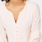 Alfani Women's Embellished Ruffled-Sleeve Blouse Brown Size Small