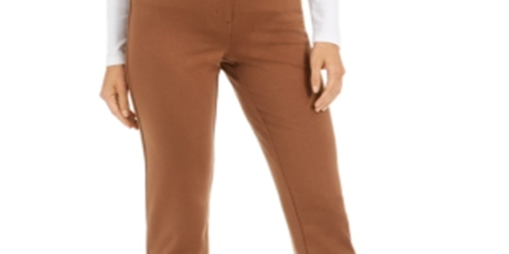 Style & Co Women's Slim Pants Brown Size 14