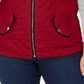 Charter Club Women's Plus Quilted Cold Weather Vest Red Size 3X