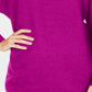 INC International Concepts Women's Dolman Sleeve Ribbed Knit Sweater Pink Size L