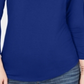 INC International Concepts Women's Cutout Detail Top Blue Size Large