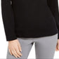 Karen Scott Women's Sparkle Holiday Graphic Shirt Black Size XX-Large