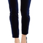 INC International Concepts Women's Velvet Skinny Pants Blue Size 0