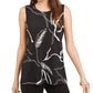 Alfani Women's Printed Knit Tank Top Black Size Small