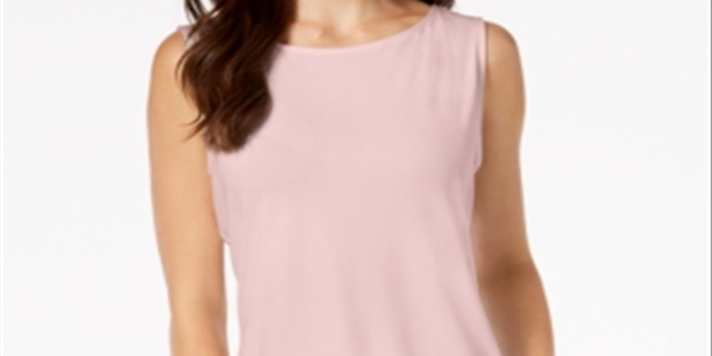Charter Club Women's Boat Neckline Top Pink Size Large