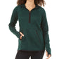 ID Ideology Women's Marled 1/4 Zip Hooded Sweater Green Size X-Large