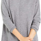 Alfani Women's Dropped Shoulder Turtleneck Grey Size Large