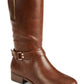 Material Girl Women's Winnnie Closed Toe Over Knee Riding Boots Brown Size 9.5