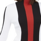 INC International Concepts Women's Mock Neck Colorblocked Stripe Top Black Size X-Large