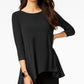 Alfani Women's High Low Tunic Black Size M