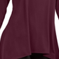 Alfani Women's Hi Low Jewel Neck Pullover Top Wine Size Large