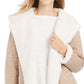Style & Co Women's Hooded Sherpa Lined Cardigan Brown Size Large