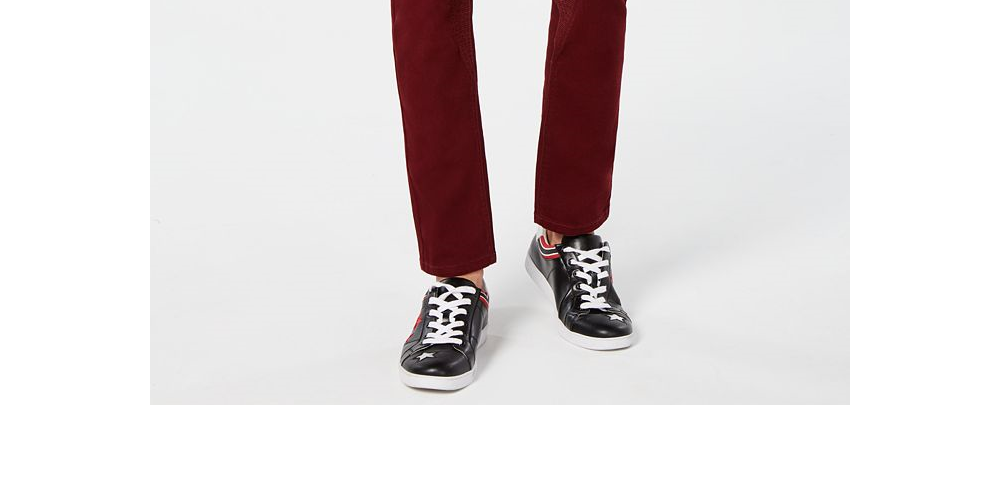 INC International Concepts Men's Moto Stretch Skinny Jeans Wine Size 40X30