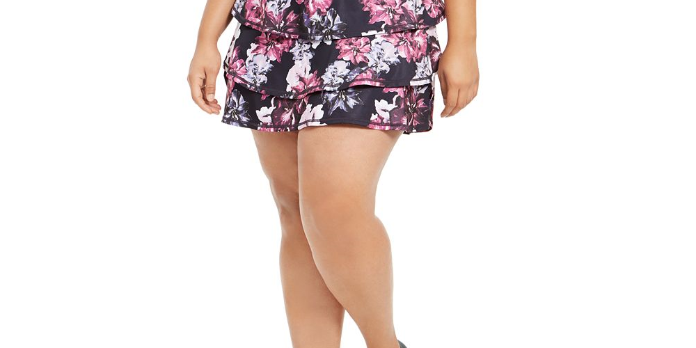 Ideology Women's Fitness Workout Skort -Black Size 2X